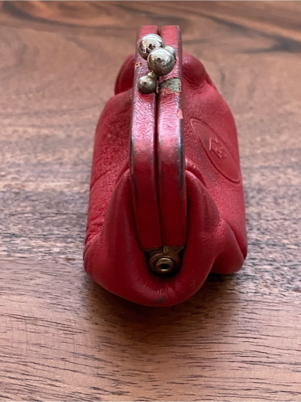 CHRISTIAN DIOR Vintage Gamaguchi Red Leather Coin Purse - Picture 6 of 11